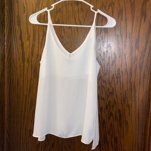 HARDLY WORN white tank top. Perfect business causal attire.